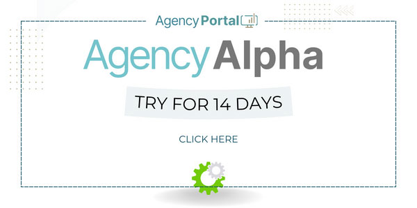 AgencyPortal Agency Alpha Try 14 Days Banner